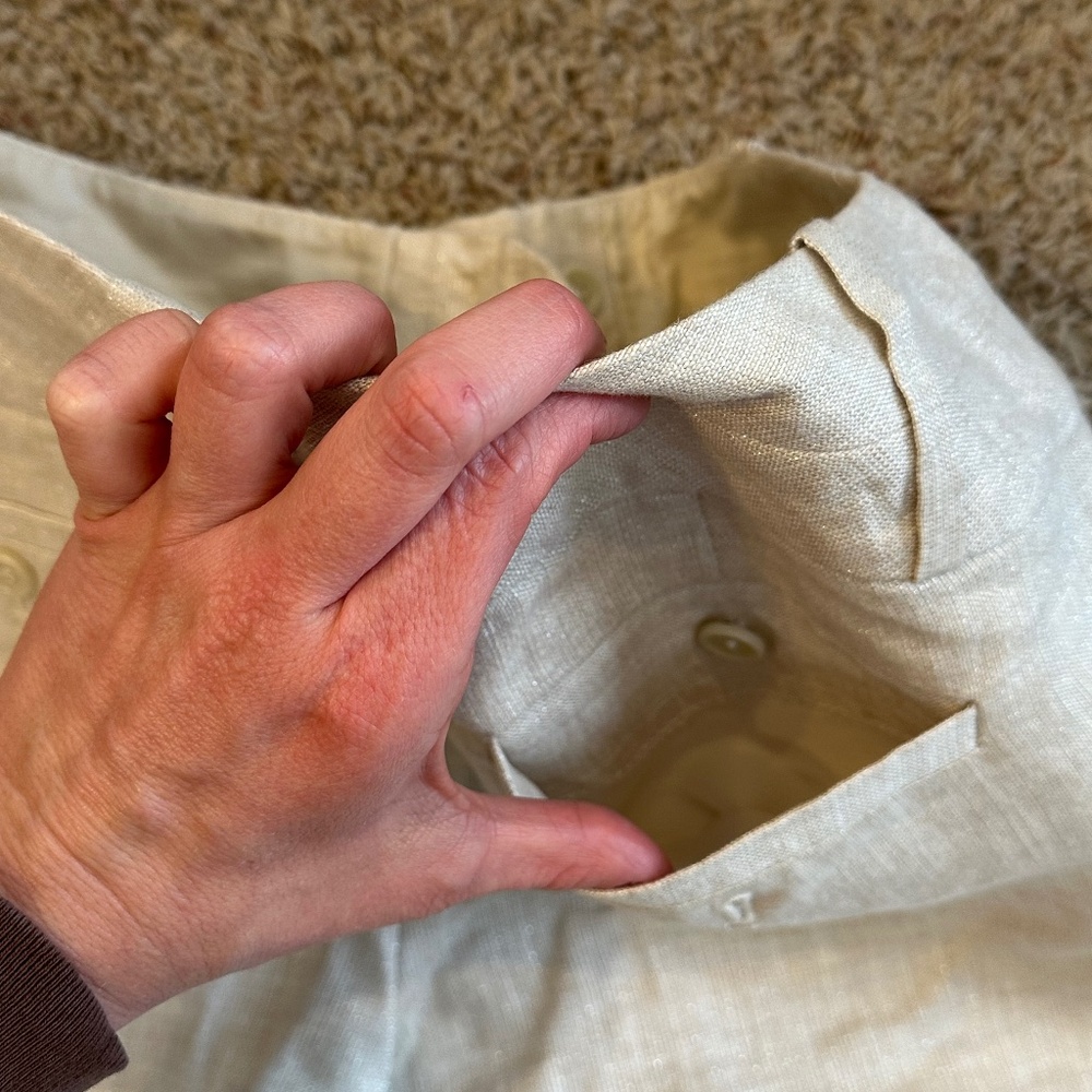 The Limited Cassidy Fit Beige Shimmer Pants - 8R Lined - Picture 9 of 16